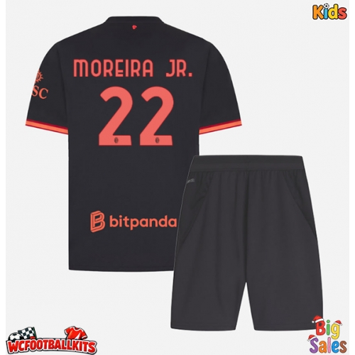 AC Milan Diego Moreira #22 Replica Third Stadium Kit for Kids 2026-27 Short Sleeve (+ pants)